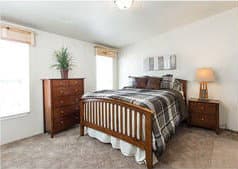 Majestic bedroom home features