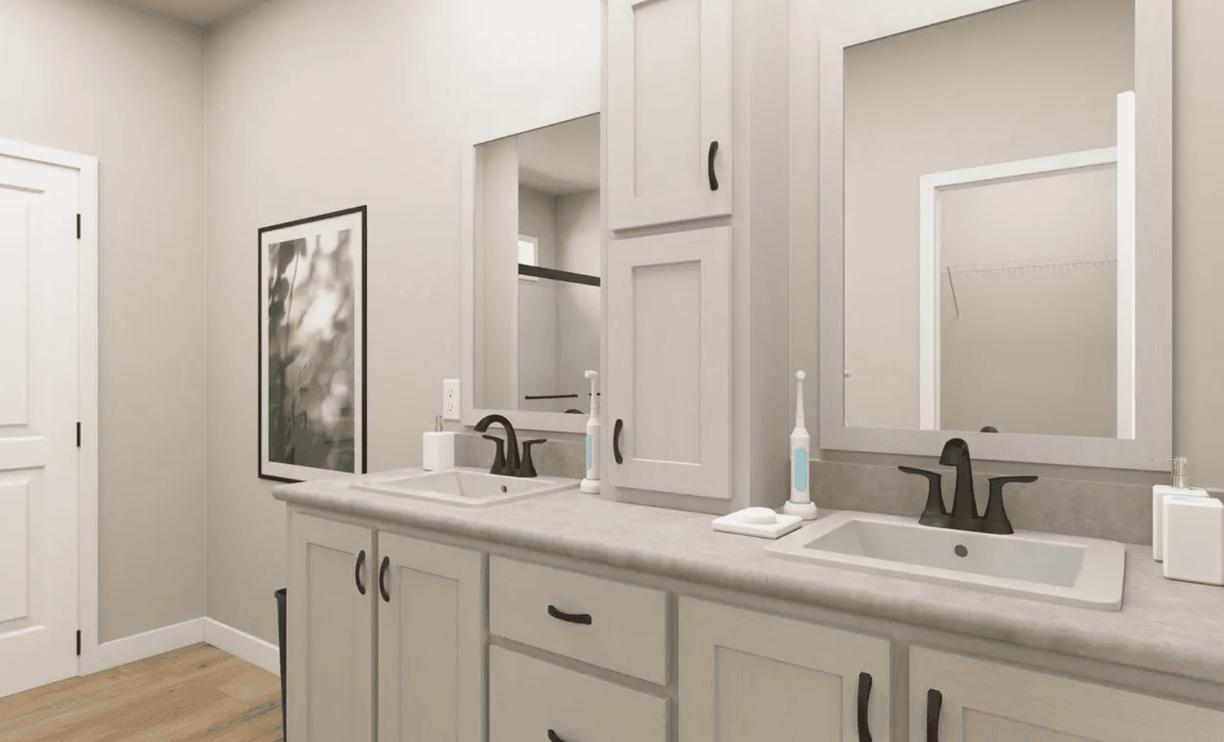The weeping willow bathroom home features
